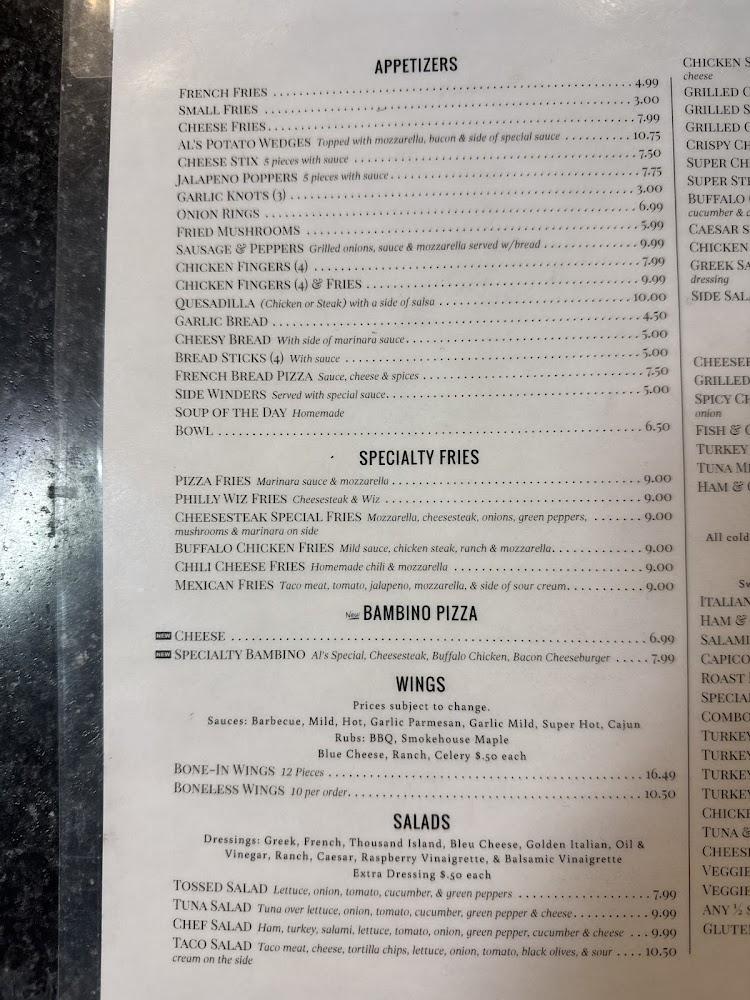 Al's Pizza & Subs Carlisle Menu image 3